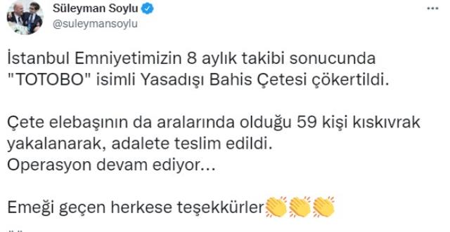 8 aydır takip edilen 'Totobo' isimli yasadışı bahis çetesi çökertildi 8 aydır takip edilen 'Totobo' isimli yasadışı bahis çetesi çökertildi