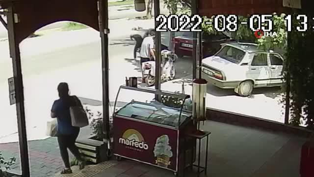 Bir anlık dikkatsizlik kazaya neden oldu