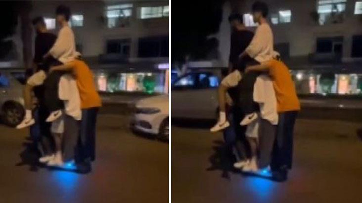 Antalya\'da bir scootera 6 çocuk bindi! Görenler hem korktu hem kaydetti
