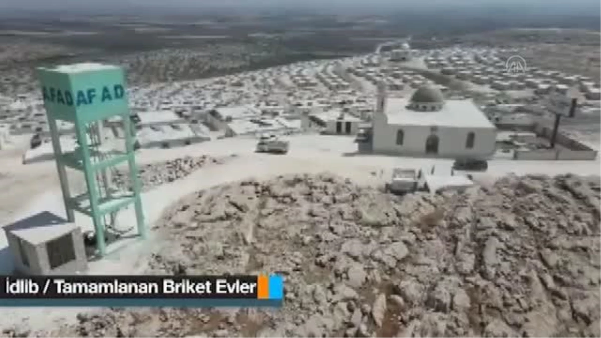 İçişleri Bakanı Soylu, İdlib\'de yapılan briket evlere ilişkin görüntüleri paylaştı Açıklaması