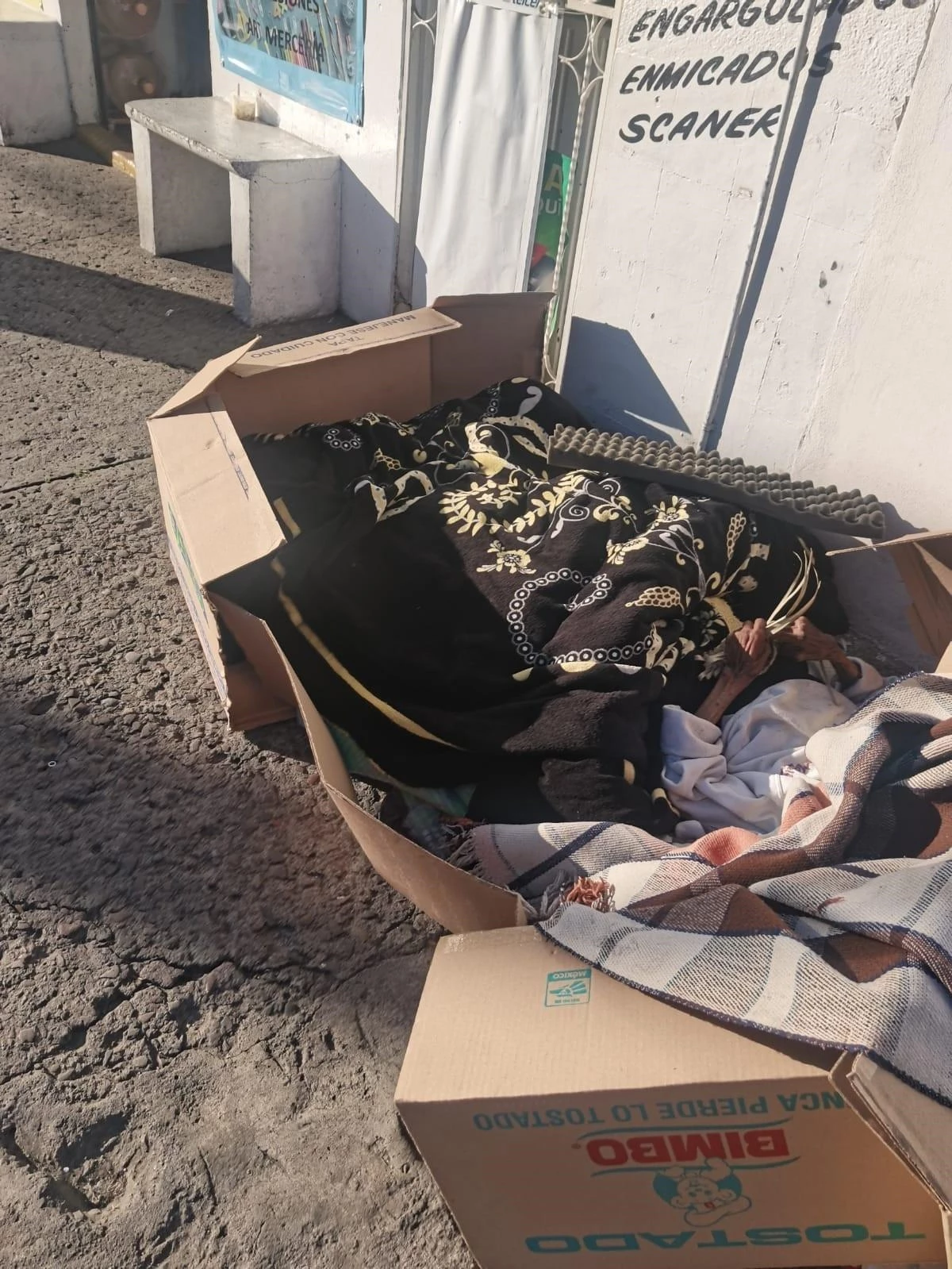 Meksika\'da yaşlı kadın karton kutu içerisinde sokakta ölüme terk edildi