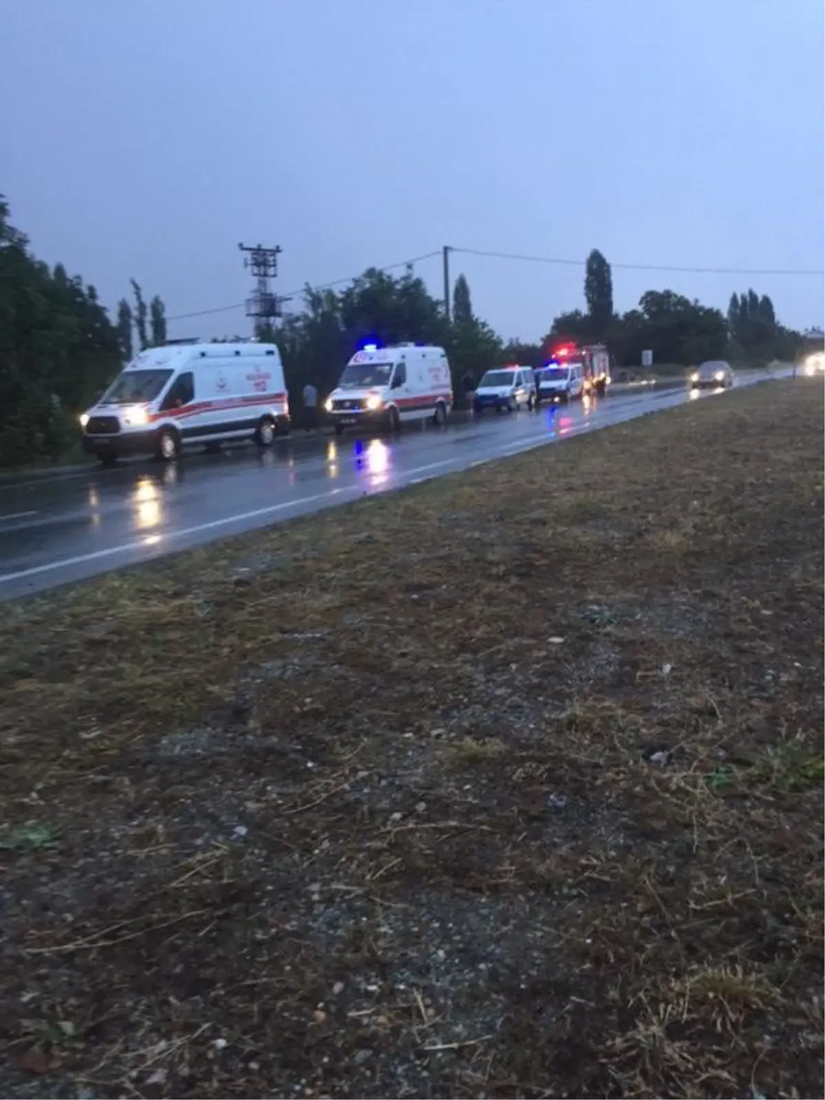 Afyonkarahisar'da otomobil şarampole devrildi, 2 kişi öldü, 2 kişi yaralandı