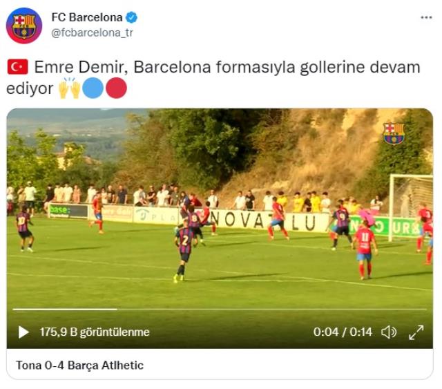 Kayserispor'dan Barcelona'ya transfer olan Emre Demir attığı gollerle mest etti Kayserispor'dan Barcelona'ya transfer olan Emre Demir attığı gollerle mest etti