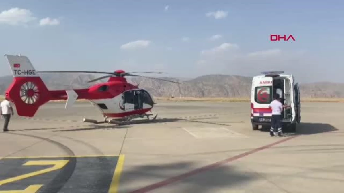 ŞIRNAK\'TA AMBULANS HELİKOPTER PREMATÜRE BEBEK İÇİN HAVALANDI