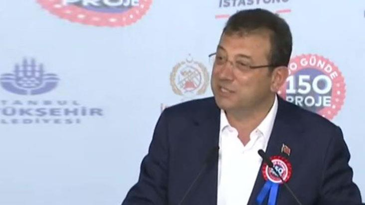 İBB Başkanı Ekrem İmamoğlu\'nun Cumhurbaşkanı Erdoğan taklidi sonrası alkış tufanı koptu