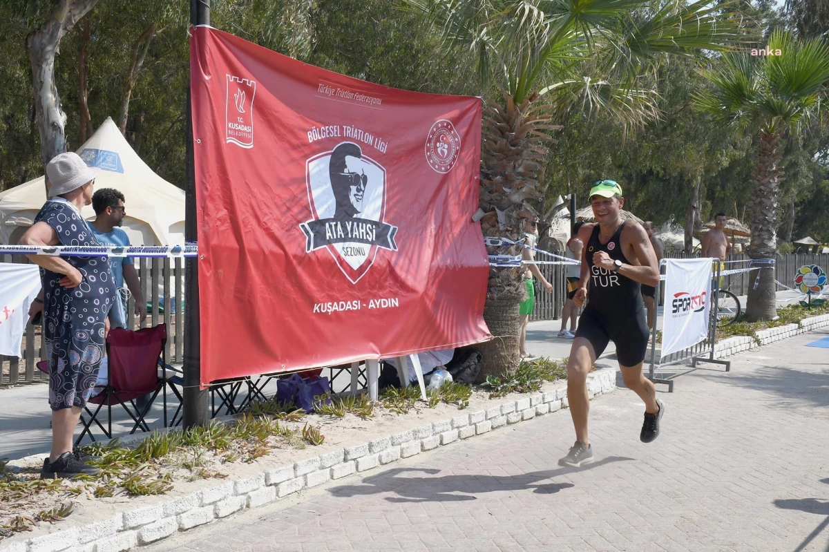 Kuşadası\'nda Triatlon Yarışı Ata Yahşi Anısına Düzenlendi
