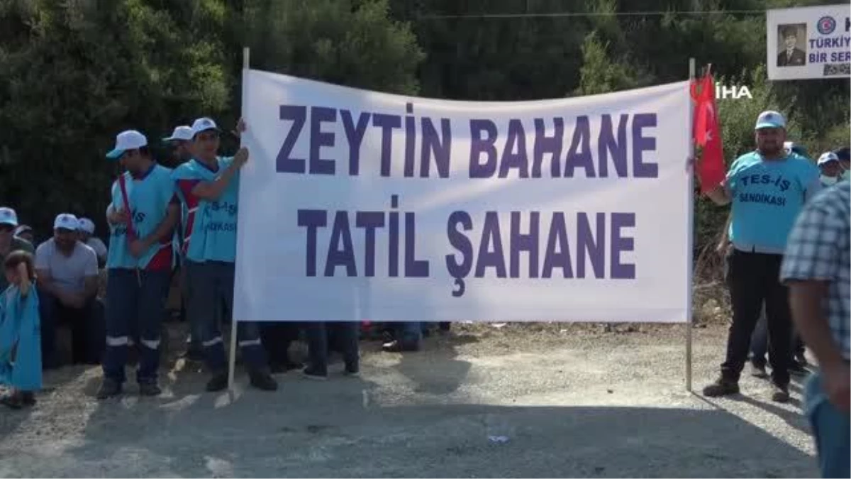 Milas\'ta bu defa termik santral çalışanları ve yakınları eylem başlattı