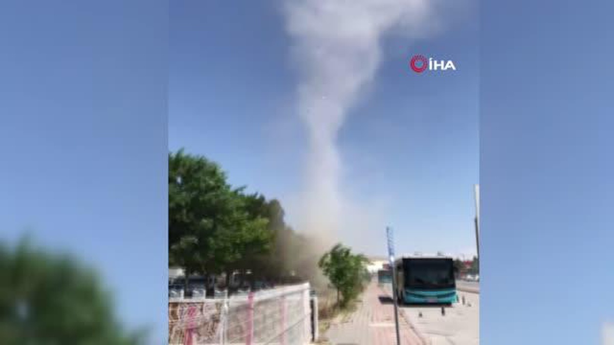 Sivas\'ta çıkan hortum korkuttu