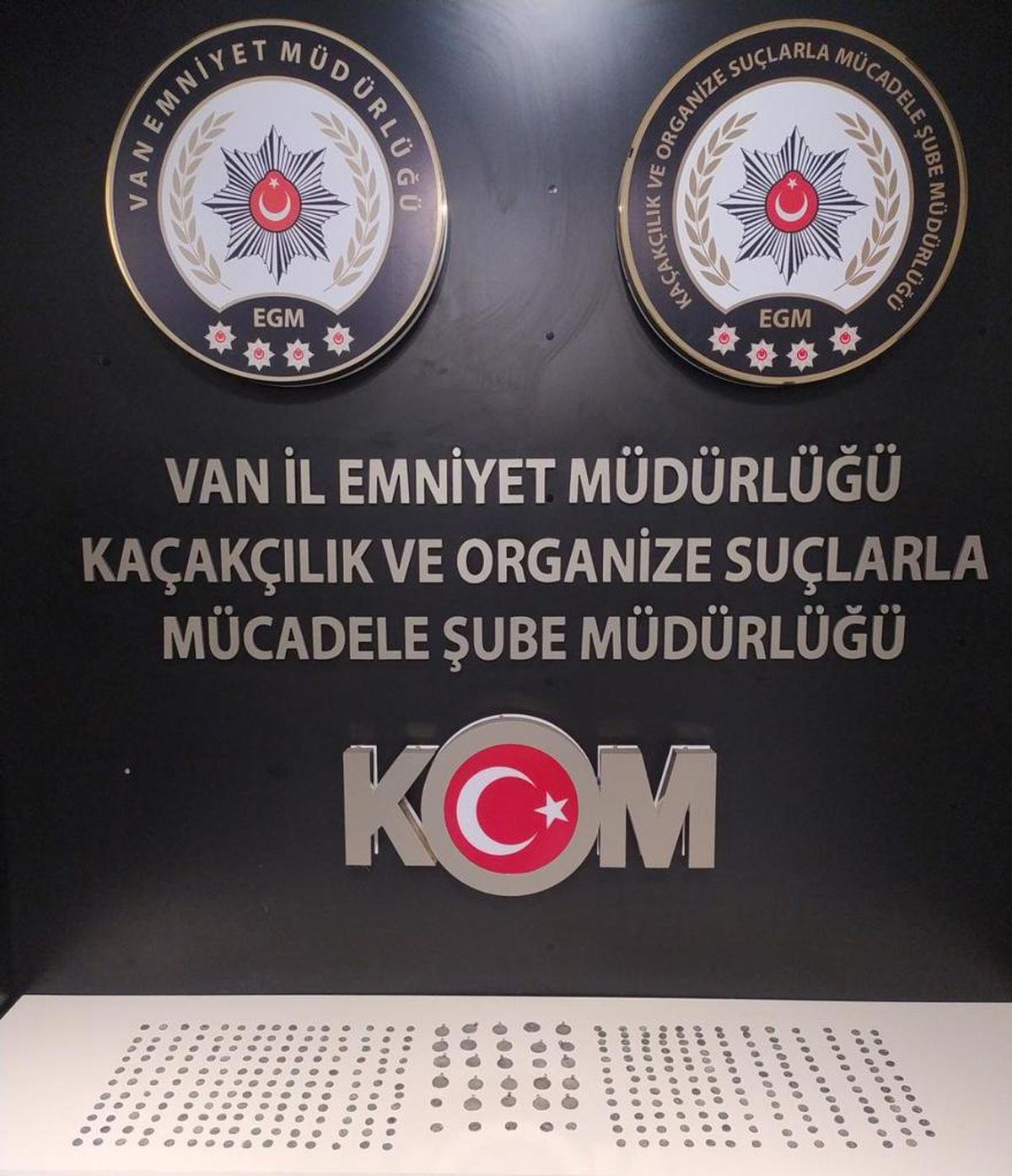 Van\'da geçen haftaki kaçakçılık operasyonlarında 349 sikke ele geçirildi