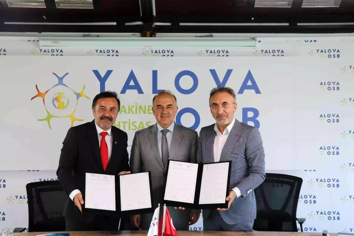 Yalova haber | Yalova Makine İhtisas OSB\'de Yenilik Merkezi için imzalar atıldı