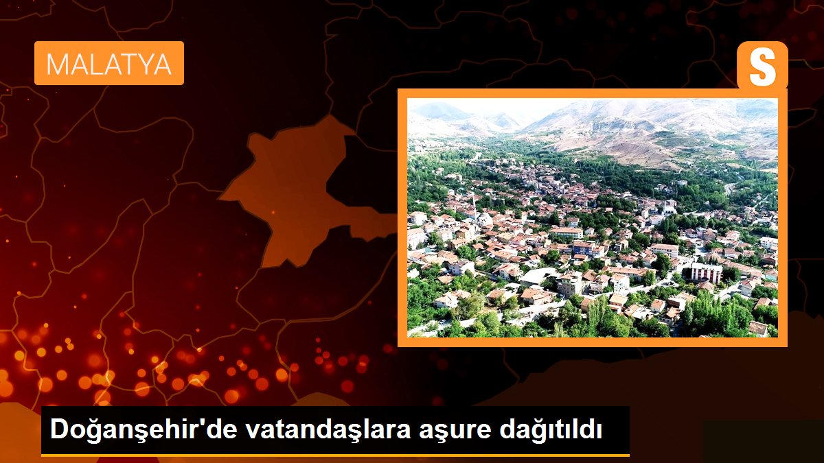Doğanşehir\'de vatandaşlara aşure dağıtıldı