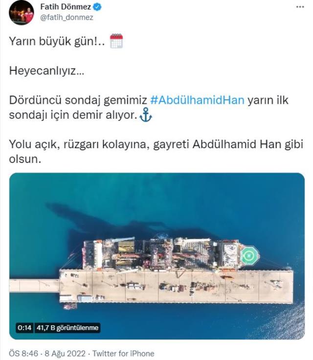 Eskişehir ekonomi haberi | Bakan Dönmez: 'Abdülhamid Han yarın ilk sondajı için demir alıyor'