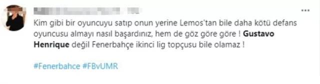 Fenerbahçe taraftarları yeni transfer Gustavo'yu topa tuttu! Herkes aynı yorumu yapıyor Fenerbahçe taraftarları yeni transfer Gustavo'yu topa tuttu! Herkes aynı yorumu yapıyor
