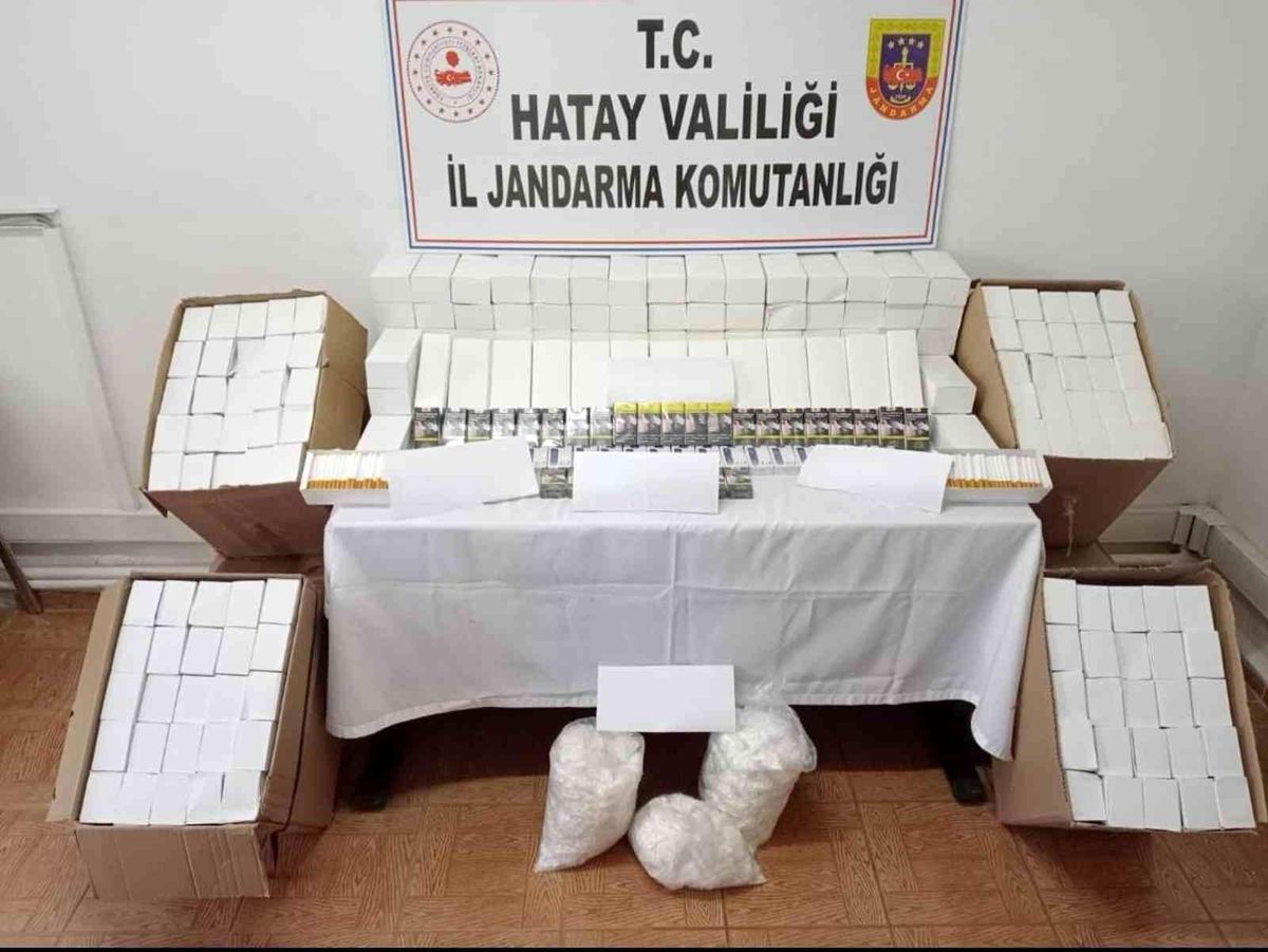 Hatay\'da kaçak sigara, tütün ve makaron operasyonu