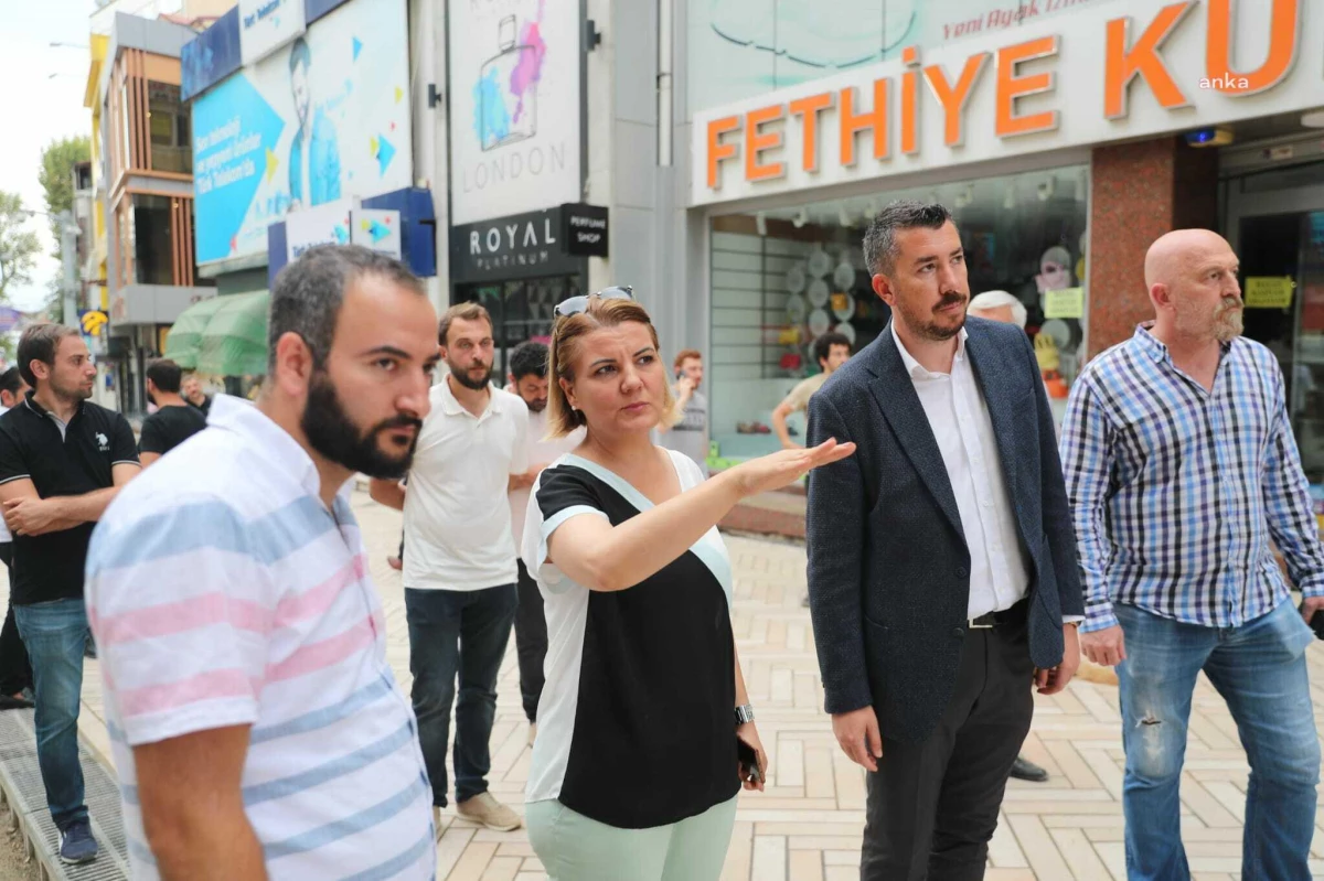 İzmit Belediye Başkanı Hürriyet, Fethiye\'de Hem Çalışmaları İnceledi Hem Esnafı Dinledi