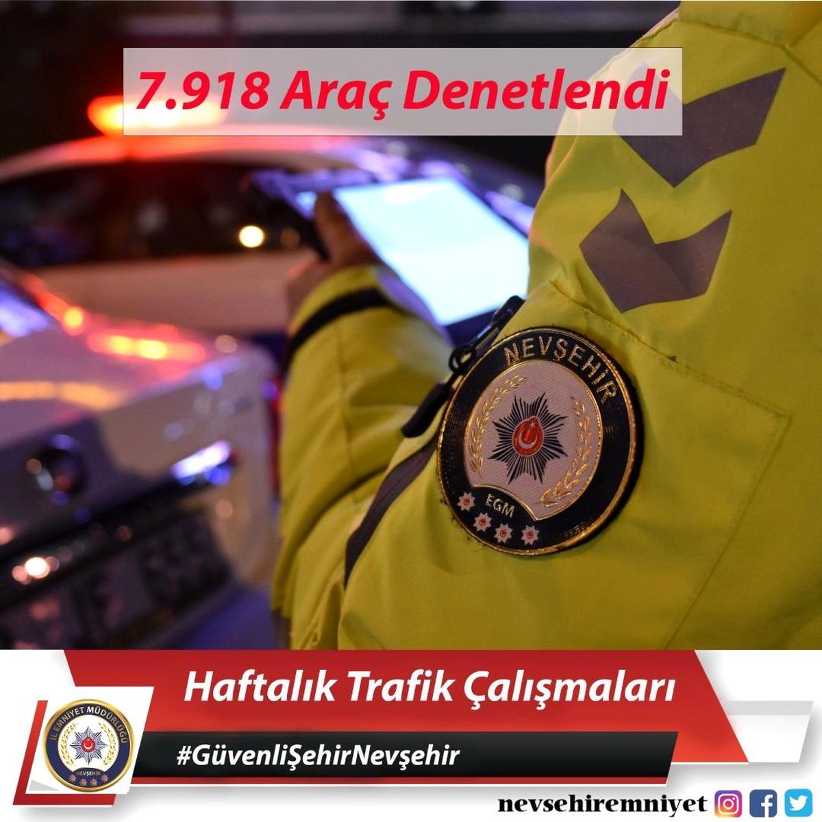 Nevşehir\'de trafik denetimleri devam ediyor