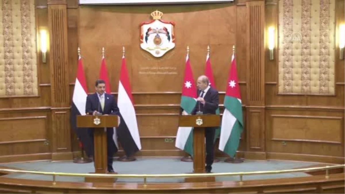 Yemen Dışişleri Bakanı Mubarek - Ürdün Dışişleri Bakanı es-Safedi ortak basın toplantısı