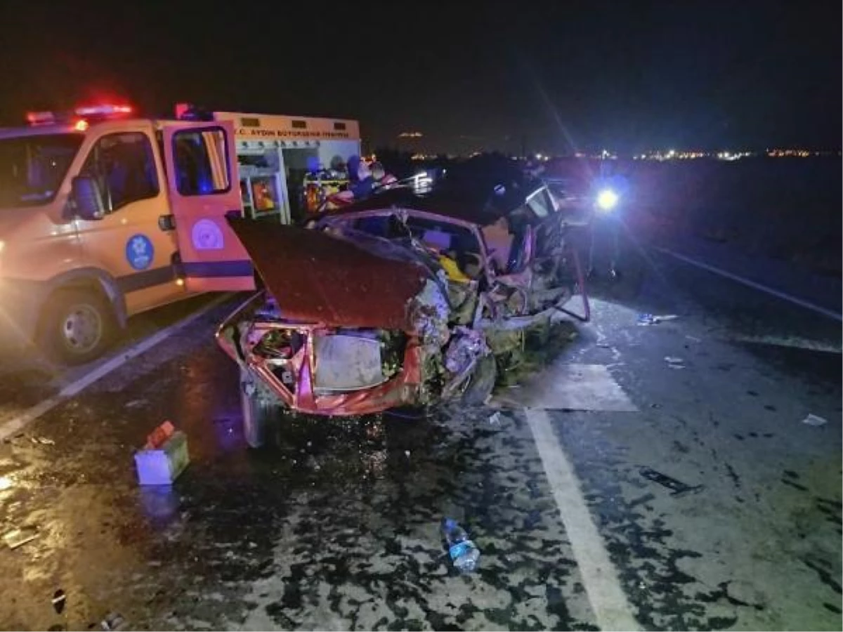 Aydın\'da iki otomobilin çarpıştığı kazada 1 kişi öldü, 2 kişi yaralandı