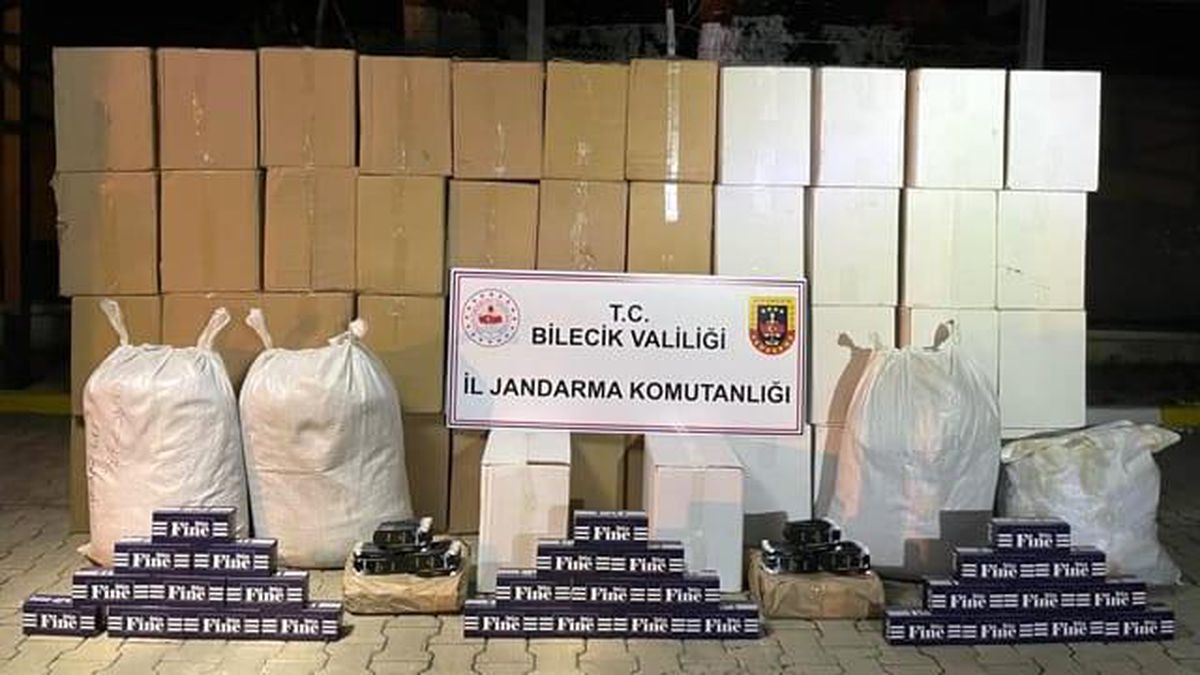 Bilecik\'te 94 kilo kaçak tütün ile 1 milyon 840 adet boş makaron ele geçirildi