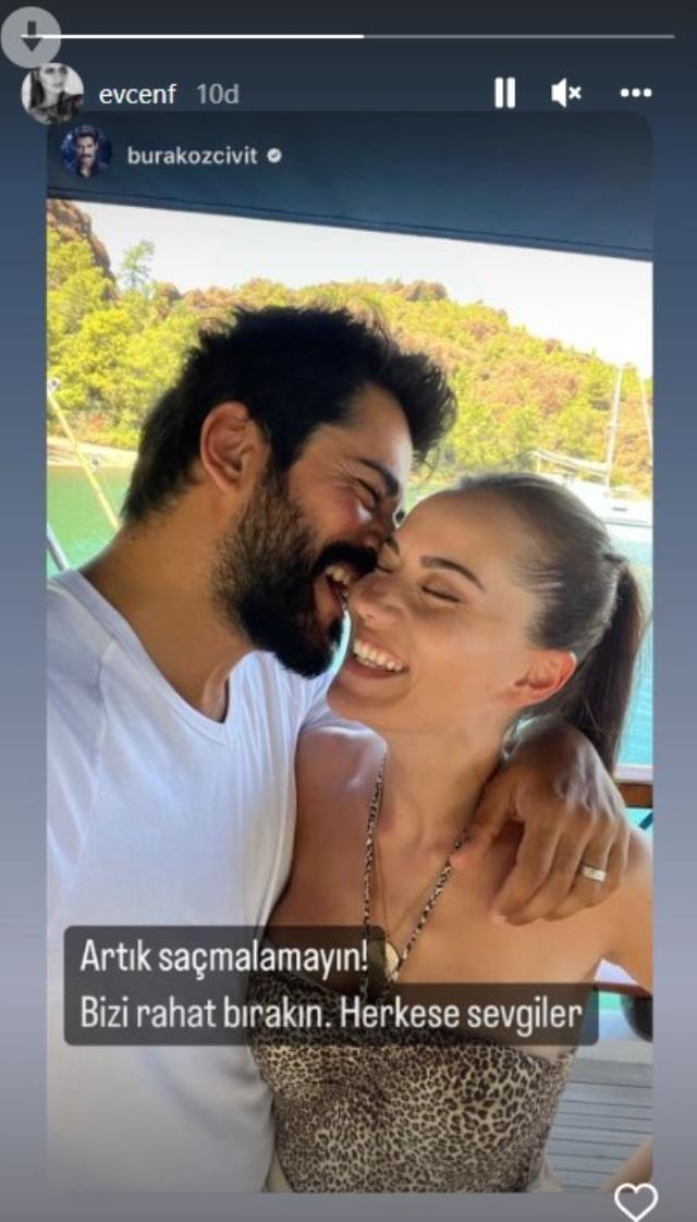 Burak Özçivit, Fahriye Evcen'in evi terk ettiği iddiasını yalanladı: Bizi rahat bırakın