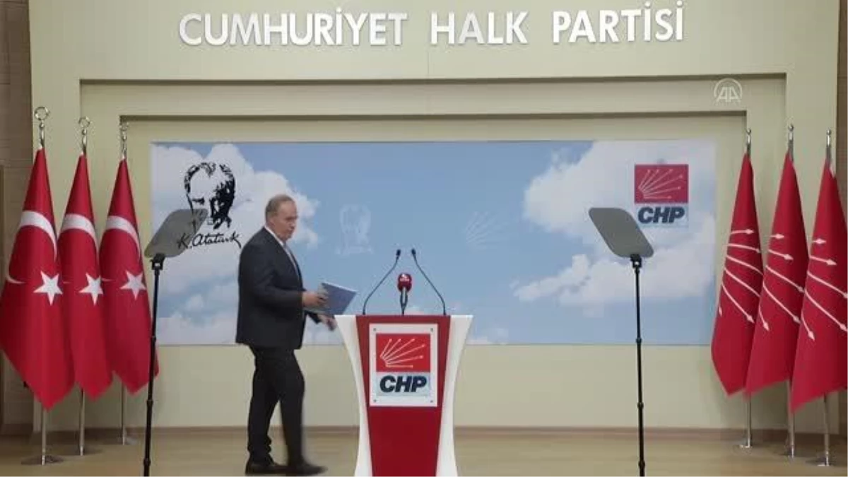 CHP Sözcüsü Faik Öztrak basın toplantısı düzenledi Açıklaması