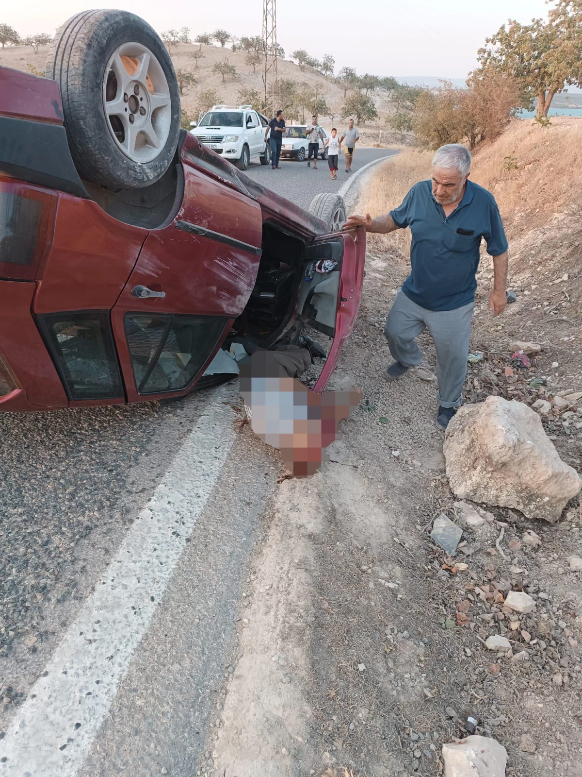 Gaziantep\'te devrilen otomobilin sürücüsü öldü