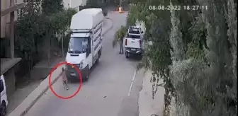 Mucize kurtuluş; kamyonetin üzerinden geçtiği çocuğun burnu bile kanamadı