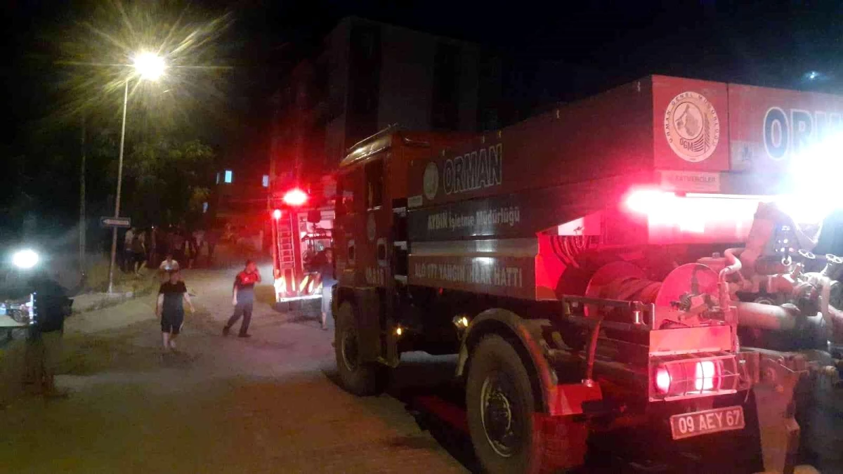 Söke\'de yangın: 2 kişi hastaneye kaldırıldı