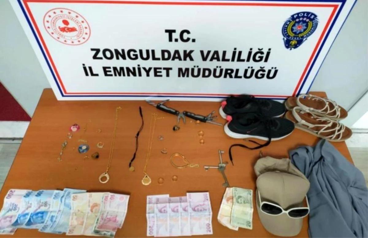 Zonguldak\'ta üç evi soyan hırsızlık şüphelileri yakalandı