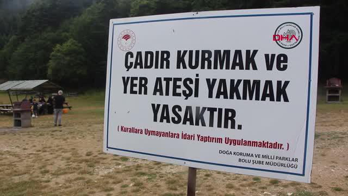 Abant ziyaretçilerine \'ateş\' uyarısı