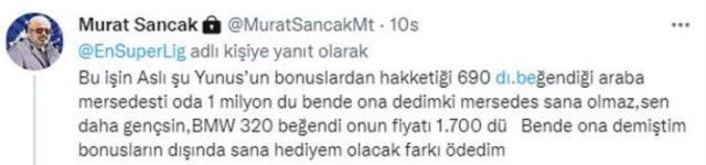 Adana Demirspor Başkanı Murat Sancak'tan Galatasaraylı futbolcuya 1 milyon liralık lüks hediye