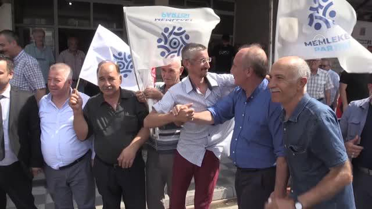 Memleket Partisi Genel Başkanı İnce, Balıkesir\'de esnafı ziyaret etti Açıklaması