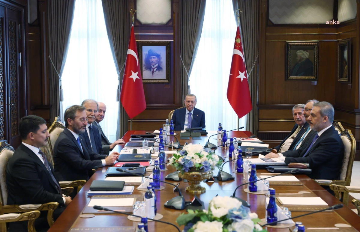 Cumhurbaşkanlığı Yüksek İstişare Kurulu, Cumhurbaşkanı Recep Tayyip Erdoğan başkanlığında Beştepe\'de toplandı.