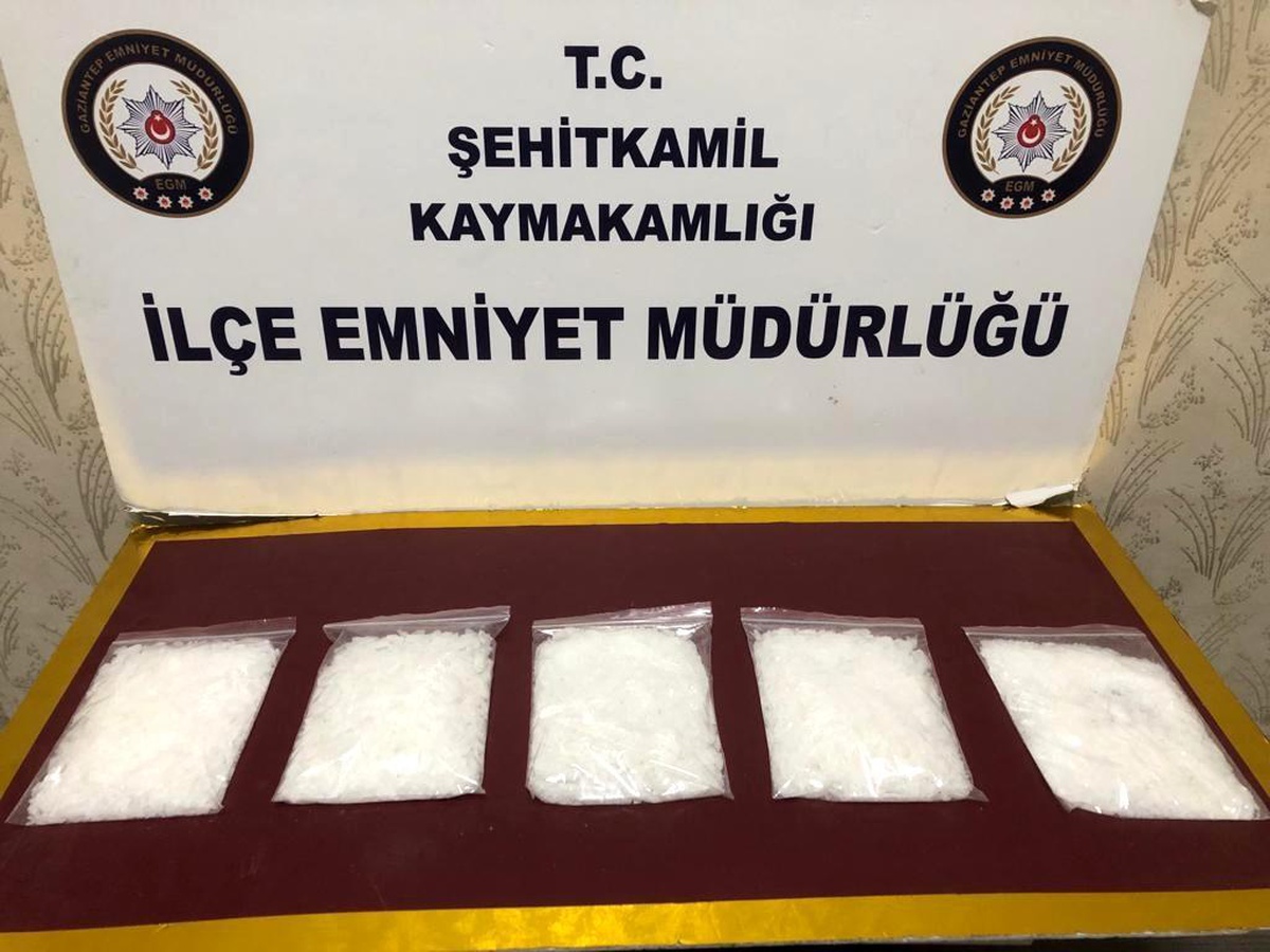 Gaziantep\'te 1 kilo metamfetamin ele geçirildi