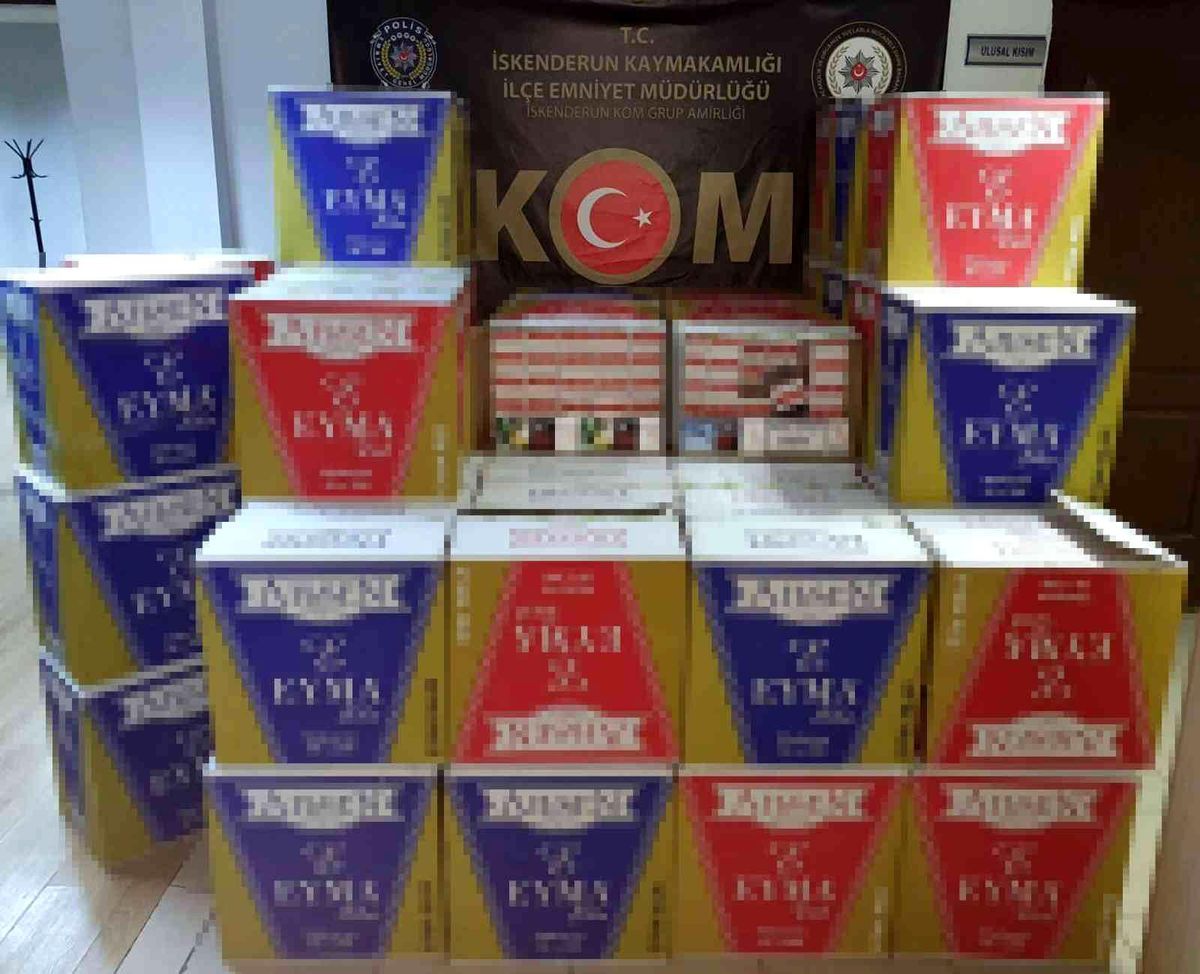 Hatay\'da 630 bin adet makaron ele geçirildi