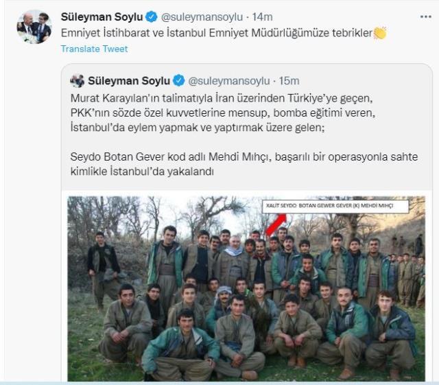 Son Dakika: Murat Karayılan'ın talimatıyla İstanbul'a eylem yapmaya gelen üst düzey PKK'lı yakalandı