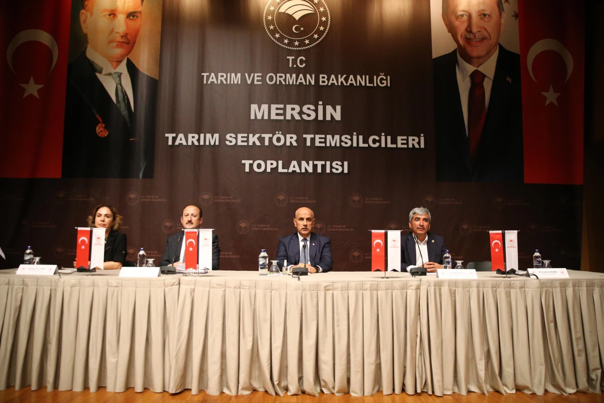 Bakan Kirişci, Mersin\'de Tarım Sektör Temsilcileri Toplantısı\'nda konuştu Açıklaması
