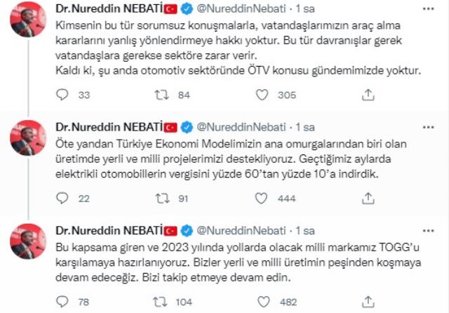 Bakan Nebati, 'Biz ÖTV'yi artıracaktık, Kılıçdaroğlu konuştu' sözlerine açıklık getirdi Bakan Nebati, 'Biz ÖTV'yi artıracaktık, Kılıçdaroğlu konuştu' sözlerine açıklık getirdi