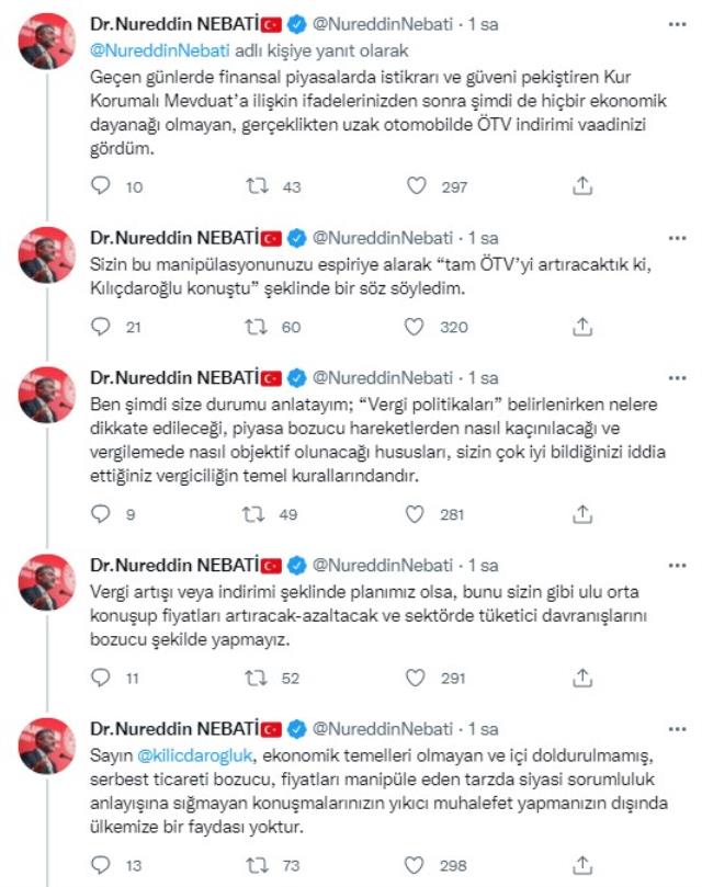 Bakan Nebati, 'Biz ÖTV'yi artıracaktık, Kılıçdaroğlu konuştu' sözlerine açıklık getirdi Bakan Nebati, 'Biz ÖTV'yi artıracaktık, Kılıçdaroğlu konuştu' sözlerine açıklık getirdi