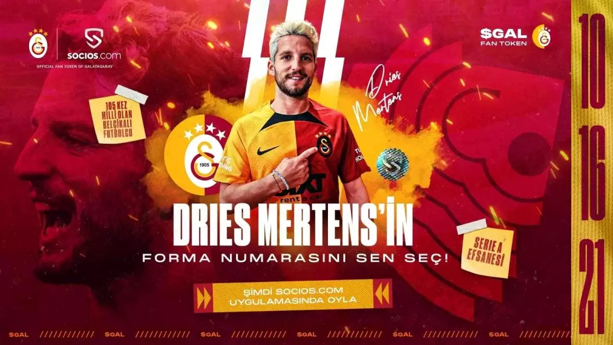 Dries Mertens\'in forma numarasını taraftarlar seçecek