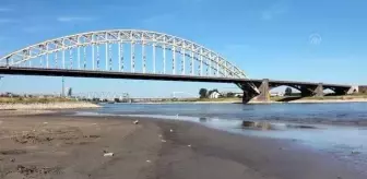 Hollanda'da kuraklık nedeniyle 'yüzen evler' karaya oturdu