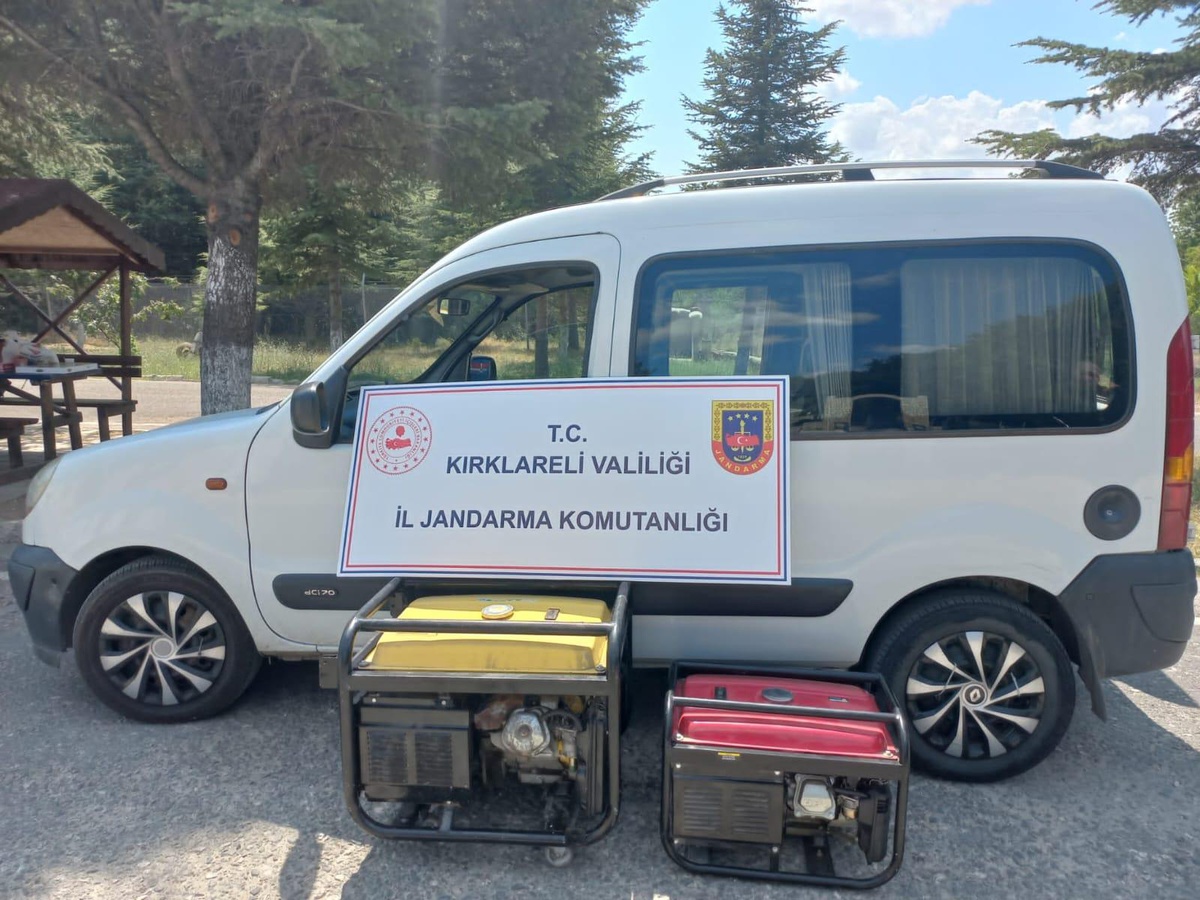 Kırklareli\'nde jeneratör çalan 3 şüpheli, 600 saatlik kamera kaydı izlenerek yakalandı