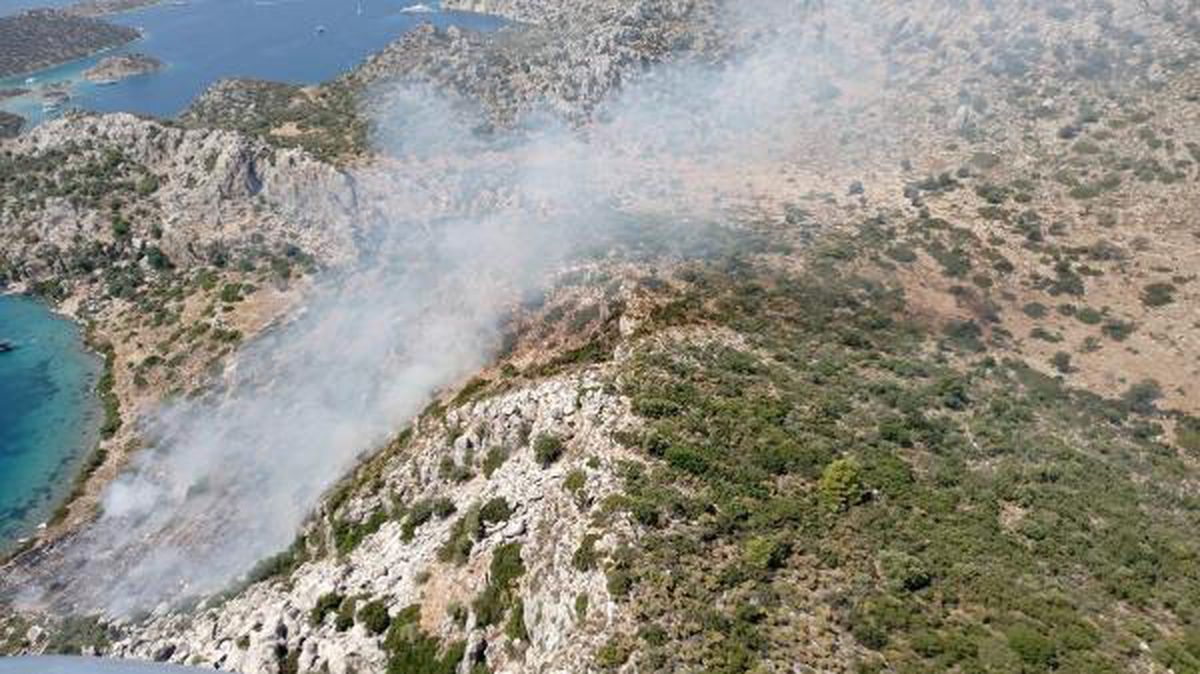 Marmaris\'te makilik yangını çıkaran çobana gözaltı
