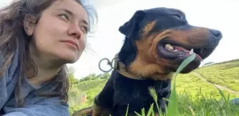 Damla öğretmen, tüfekle öldürülen köpeğine ağlıyor