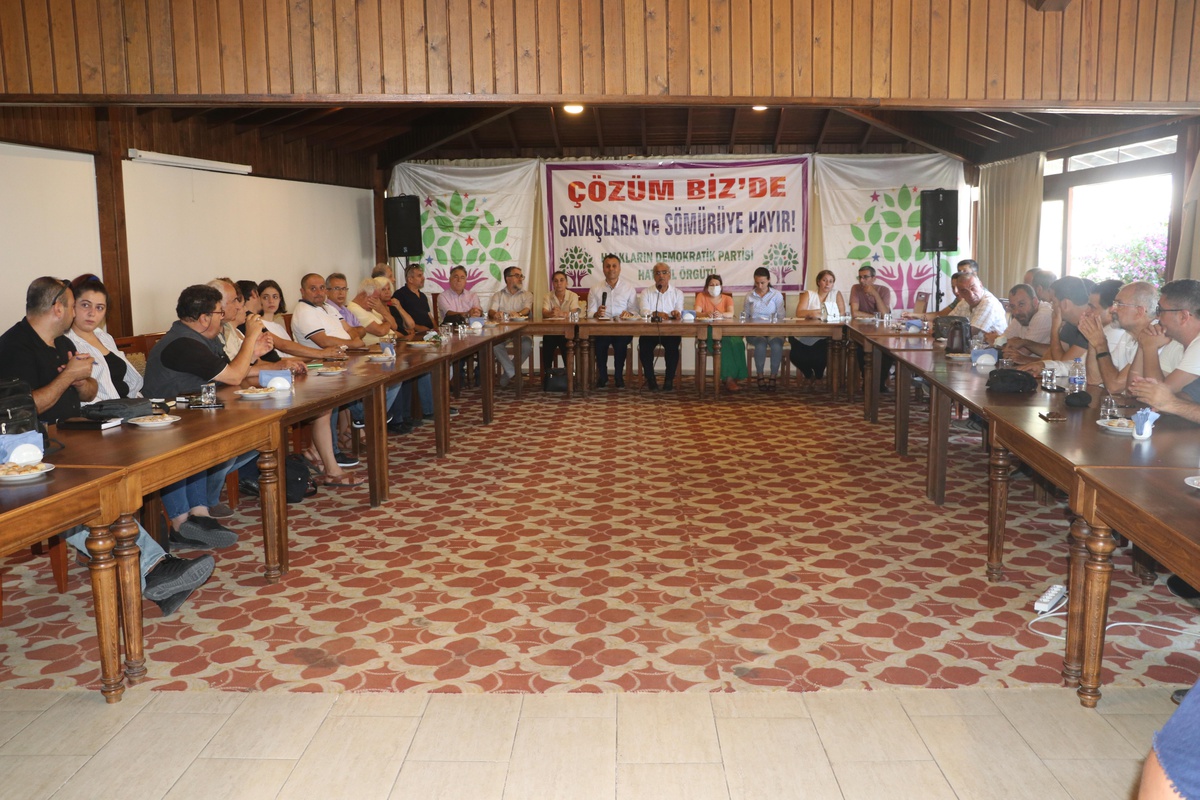 HDP Eş Genel Başkanı Mithat Sancar, Hatay\'da konuştu Açıklaması