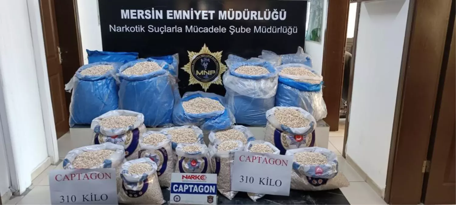 İçişleri Bakanı Soylu, Mersin\'de 310 kilogram uyuşturucu hap ele geçirildiğini açıkladı