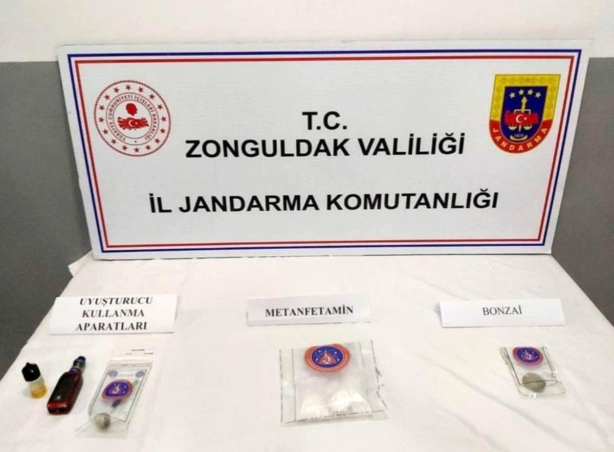 Zonguldak\'taki uyuşturucu operasyonunda 3 tutuklama