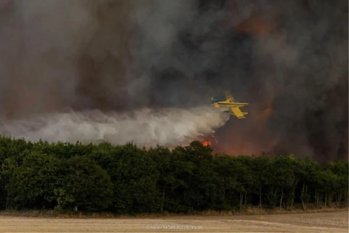 Fransa\'nın güneyinde orman yangınlarıyla mücadele sürüyor