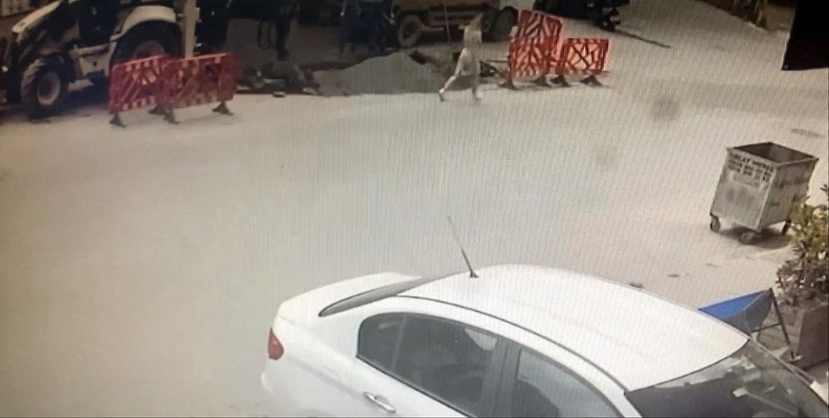 Şişli\'de doğalgaz borusunun patladığı korku dolu anlar kamerada