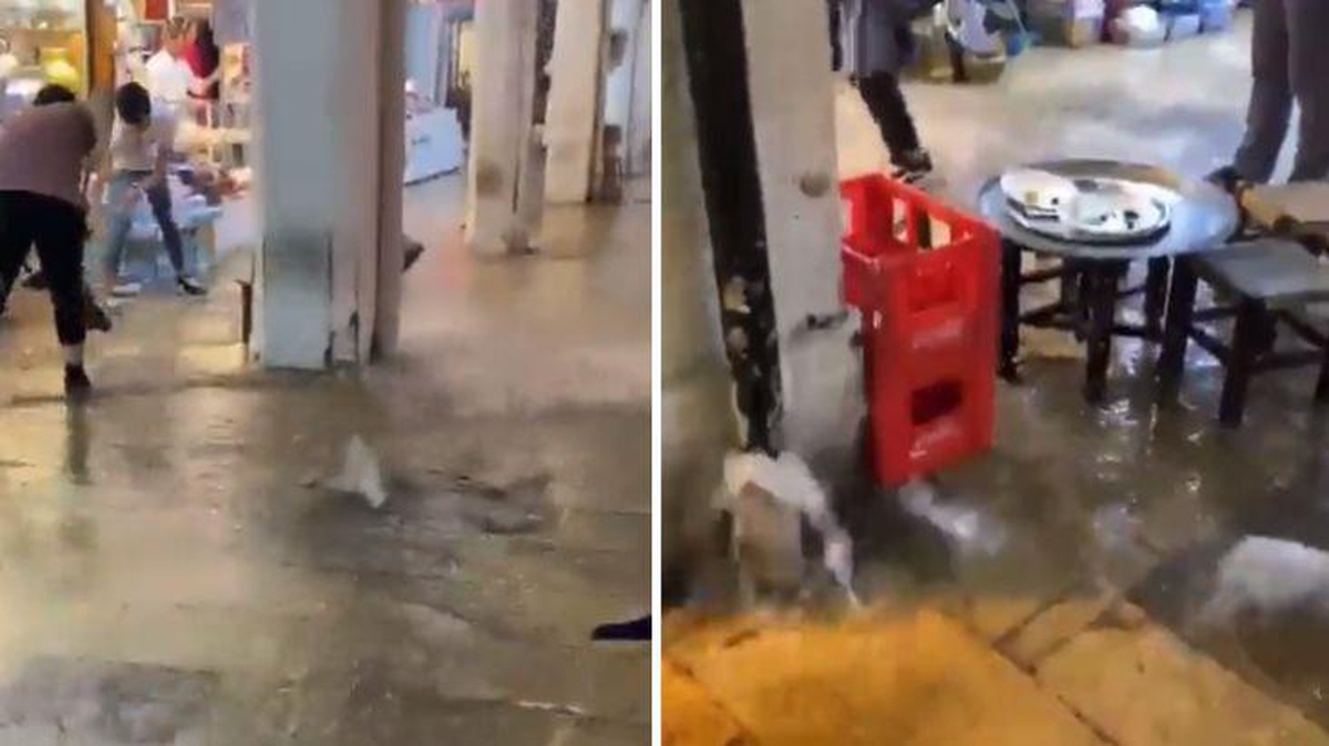 İstanbul\'da sağanak! Tarihi Kapalı Çarşı\'yı su bastı, esnaf zor anlar yaşadı